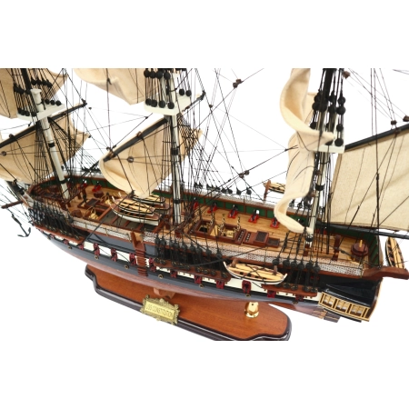 Drewniany model żaglowca USS Constitution 100 cm – ekskluzywna replika fregaty „Old Ironsides”